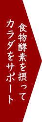 食物酵素を摂ってカラダをサポート