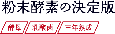 粉末酵素の決定版 酵母 乳酸菌 三年熟成